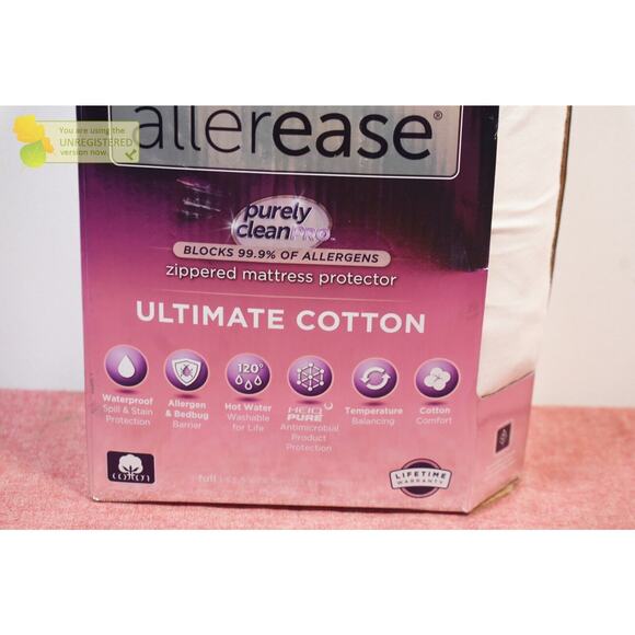 Allerease Full Ultimate Cotton Waterproof Allergen Mattress Protector* - Picture 2 of 7